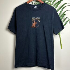 Vintage 100% Cotton South Dakota Deadwood Western Horse Tee